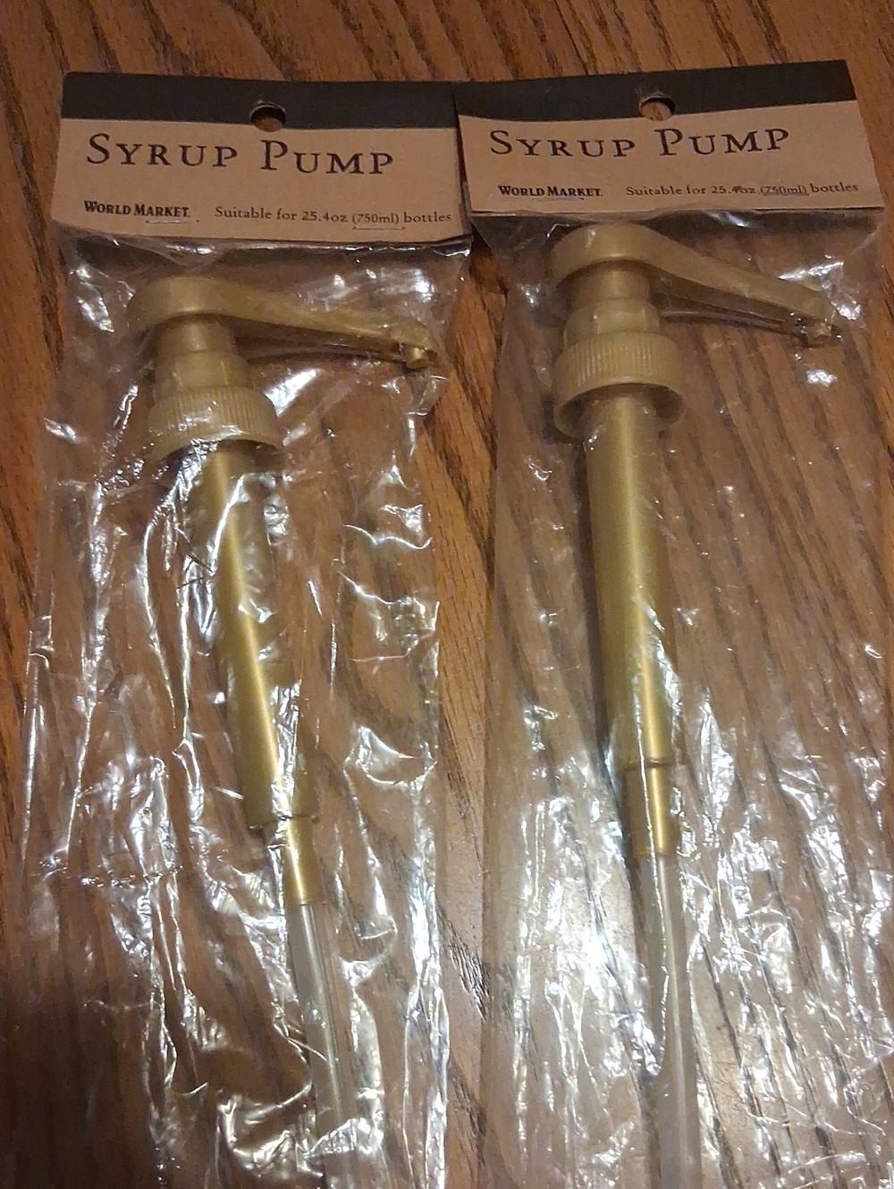 Cost Plus World Market Metallic Gold Syrup Pump - Set of 2